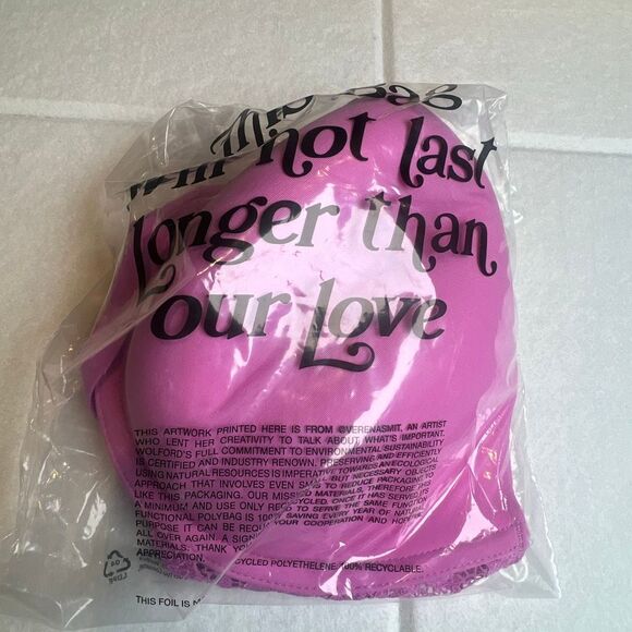 NWT Wolford Straight Laced Demi Cup Bra 85C 38C Orchid Pink - Picture 13 of 15